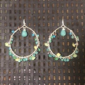Beaded Hoop Earrings